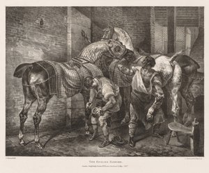 人生と石に描かれたさまざまな主題：英国のファリア 作： Theodore Gericault
