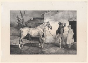 宿屋の入り口に立つ老馬（An Old Horse at the Door of an Inn） 作： Theodore Gericault