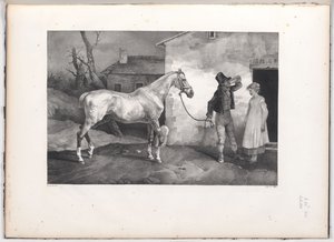 宿屋の入り口に立つ老馬（An Old Horse at the Door of an Inn）