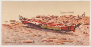 [ノースウエスト・カヌー」 1884-86年、または1903-14年頃
1903-14年（水彩・紙 作： Theodore J. Richardson
