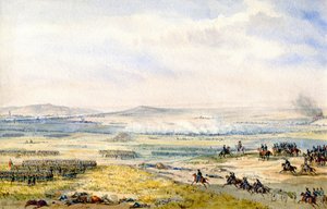 ヴァグラムの戦い、1850年頃（水彩画）