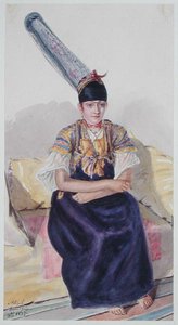 アルジェリアのユダヤ人女性 作： Theodore Leblanc
