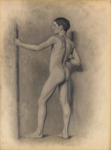 男性像の研究、1875 作： Theodore Robinson