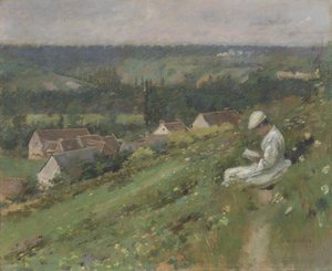 アルコンヴィルの谷、1887年頃 作： Theodore Robinson