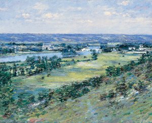 ジヴェルニーの丘からのセーヌ川の谷、1892年