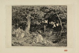 ロックオークス 作： Theodore Rousseau