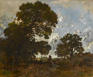 リル・アダムの森のブナ、1866〜67年頃（キャンバスに油彩） 作： Theodore Rousseau