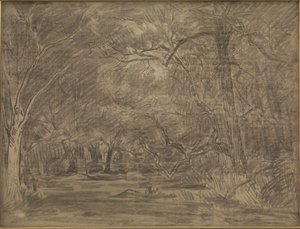 森の奥 作： Theodore Rousseau