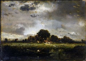 リトルフィッシャーマン 作： Pierre Etienne Theodore Rousseau