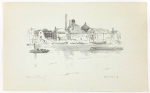 Battersea from the River, Low Tide   1295957   ja       japanese Successfully Translated  Original: Design for Evening Dresses by Depouy-Magnin, Worth, and Redfern, pub. 1931 colour lithograph. Translat: Design for Evening Dresses by Depouy-Magnin, Worth,  作： Theodore Roussel