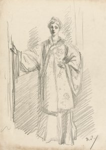 チャイナドレスの立像 作： Theodore Roussel