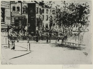 チェーン ウォークの角、チェルシー 作： Theodore Roussel