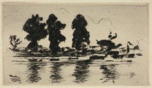 テムズ川、夕方 作： Theodore Roussel