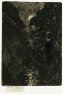 月明かりの下の木々 作： Theodore Roussel