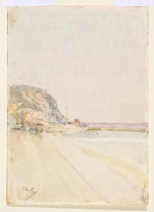 1900年以前のヘイスティングス、イースト・クリフの眺め 作： Theodore Roussel