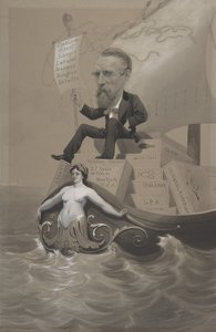サミュエル・P・エイヴリー、海を越えて宝物を運ぶ 1875-80。 作： Theodore Wust