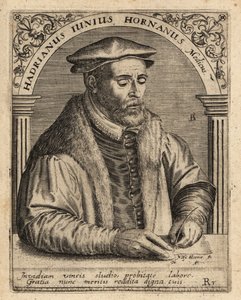 Adriaen de Jonghe（オランダ人医師）。 作： Theodore de Bry