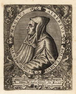 アルベルトゥス・マグヌス（ドイツのカトリック司教）。 作： Theodore de Bry