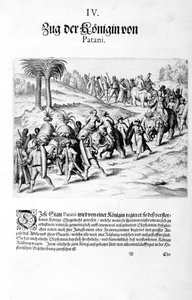 女王の船団。 1606 作： Theodore de Bry