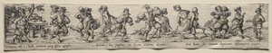農民のダンス。 作： Theodore de Bry