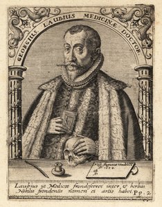 ゲオルク・ラウベ（アウグスブルク出身のドイツ人医師 作： Theodore de Bry