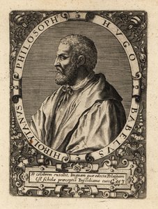 ユーグ・バベ（フランスの哲学者）。 作： Theodore de Bry