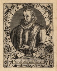 Joest Lips（フランドルの言語学者）。 作： Theodore de Bry