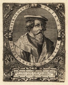 ペーター・アピアン（ドイツの天文学者）。 作： Theodore de Bry