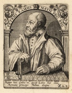 ペトルス・ラムス（フランスのヒューマニスト）。 作： Theodore de Bry
