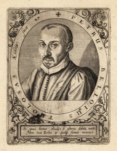 ピエール・ド・ベロイ（フランスの法学者、判事）。 作： Theodore de Bry