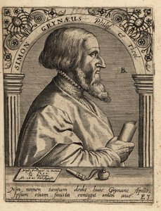 Simon Griner; 1493-1541, ドイツの学者。 作： Theodore de Bry