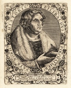 Willibald Pirckheimer（ドイツの弁護士）。 作： Theodore de Bry