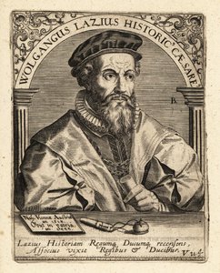 ヴォルフガング・ラズ（オーストリアの地図製作者・歴史家）。 作： Theodore de Bry