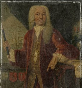 オランダ東インド会社総督アドリアーン・ヴァルケニエの肖像 作： Theodorus Justinus Rheen (copy after)