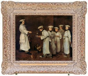 キッチン シーン、1860 年代初頭 作： Theodule Ribot