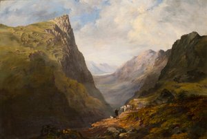 ホニスター・クラッグ、1827～90年頃（キャンバスに油彩） 作： Theophil Lindsey Aspland