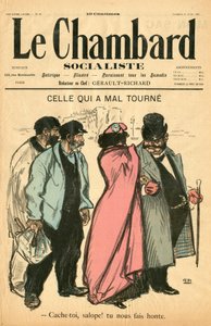 Le Chambard socialiste "の表紙、28号、Satirique en Couleurs 作： Théophile Alexandre Steinlen