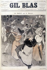 1891年6月12日のジル・ブラスに掲載されたスタインレンの絵。 作： Théophile Alexandre Steinlen