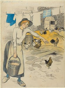 農家の娘 作： Théophile Alexandre Steinlen