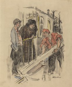 ゴシップ 作： Théophile Alexandre Steinlen