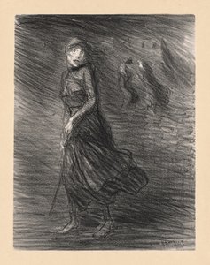 通りで（Dans la Rue） 作： Théophile Alexandre Steinlen