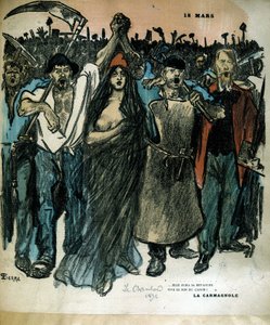 La Carmagnole - 「Le Chambard」（共和国の寓話）にて 作： Théophile Alexandre Steinlen