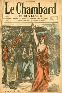 Le Chambard socialiste』第72号、カラーの風刺画 作： Théophile Alexandre Steinlen