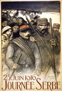 セルビアの日、6月25日 作： Théophile Alexandre Steinlen