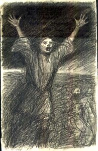 社会主義者の動揺、1894年頃（鉛筆） 作： Théophile Alexandre Steinlen