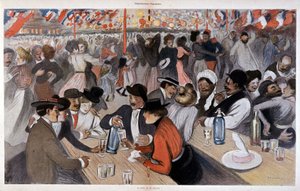 スタインレンによる7月14日の祝宴、n.d. v. 1902年 作： Théophile Alexandre Steinlen