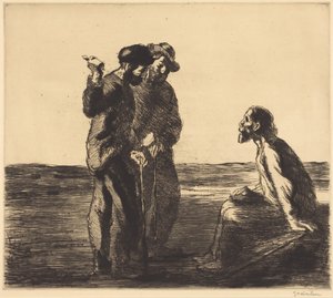 三人の仲間 作： Théophile Alexandre Steinlen