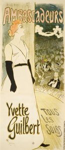 Yvette Guilbert 作： テオフィルアレクサンドル・スタインレン