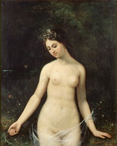 裸の若い女性、1831年。 作： Theophile Gautier