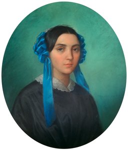 若い女の子の肖像、1843 作： Theophile Gautier